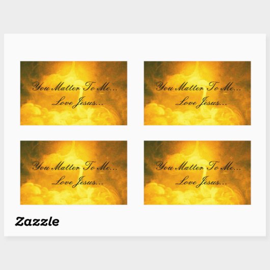 Je maakt me belangrijk rechthoekige sticker (Vel)