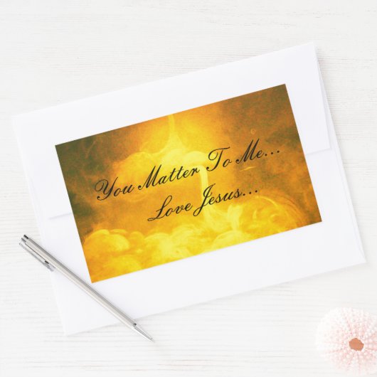 Je maakt me belangrijk rechthoekige sticker (Envelop)