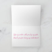 Je maakt me blij feestdagen kaart (Binnen)