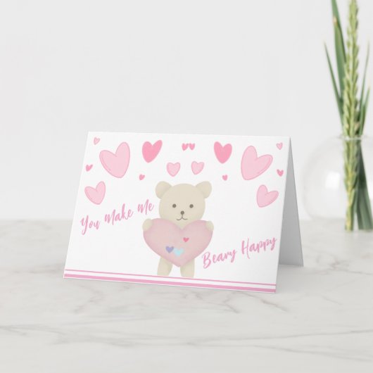 Je maakt me blij feestdagen kaart (Voorkant)