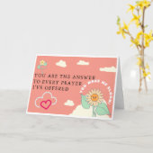 Je maakt me Bloom Valentijnsdag Kaart (Gele Bloem)