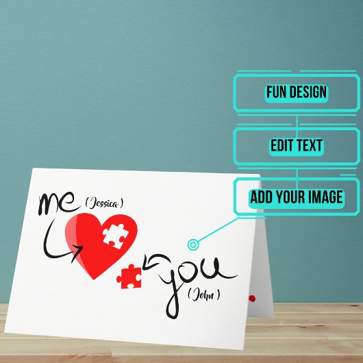 "Je maakt me compleet" Valentijnsdag Kaart