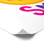 Je maakt me een glimlach Emoji Poster (Hoek)