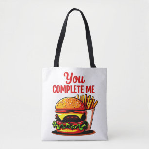 Je maakt me een pizza-afbeelding tote bag