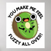 Je maakt me fuzzy voelen over fruit woordspeling poster (Voorkant)