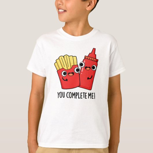 Je maakt me gek op Fries Ketchup Pun T-shirt (Voorkant)