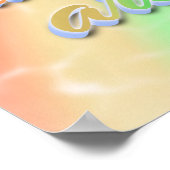 Je maakt me gelukkig als skies grijs zijn | Regenb Poster (Hoek)