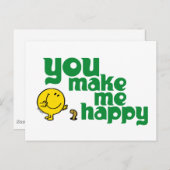 Je maakt me gelukkig briefkaart (Voorkant / Achterkant)