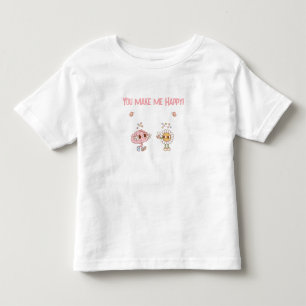 Je maakt me gelukkig! Gelukkig brein en bloem Kinder Shirts