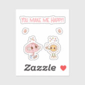 Je maakt me gelukkig! Happy Brain Sticker (Vel)