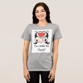 je maakt me gelukkig Tri-Blend shirt (Voorkant volledig)