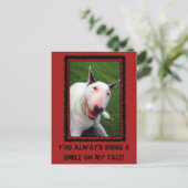 Je maakt me glimlachen briefkaart (Staand voorkant)