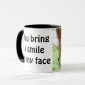 Je maakt me glimlachen mok (Voorkant links)