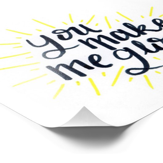 Je maakt me gloed afdrukken foto afdruk (Hoek)