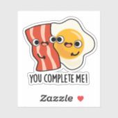 Je maakt me grappig, Bacon Egg Pun Sticker (Vel)