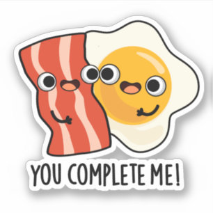 Je maakt me grappig, Bacon Egg Pun Sticker