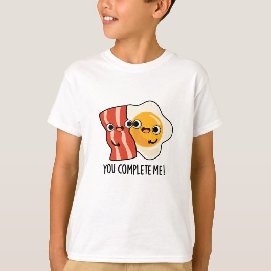 Je maakt me grappig, Bacon Egg Pun T-shirt (Voorkant)