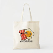 Je maakt me grappig, Bacon Egg Pun Tote Bag (Voorkant)