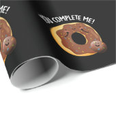 Je maakt me grappig eten donut pun Dark BG Cadeaupapier (Rol Hoek)