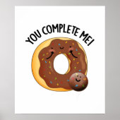 Je maakt me grappig eten donut pun poster (Voorkant)