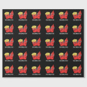 Je maakt me grappig. Ketchup Pun Dark BG Cadeaupapier (Vlak)