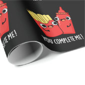 Je maakt me grappig. Ketchup Pun Dark BG Cadeaupapier (Rol Hoek)