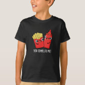 Je maakt me grappig. Ketchup Pun Dark BG T-shirt (Voorkant)