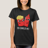 Je maakt me grappig. Ketchup Pun Dark BG T-shirt (Voorkant)