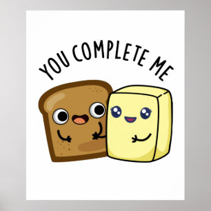 Je maakt me grappig, lees Butter Pun Poster