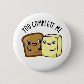 Je maakt me grappig, lees Butter Pun Ronde Button 5,7 Cm (Voorkant)