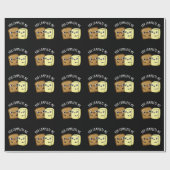 Je maakt me grappig, leesbutter pun Dark BG Cadeaupapier (Vlak)