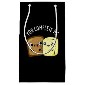 Je maakt me grappig, leesbutter pun Dark BG Klein Cadeauzakje (Voorkant)