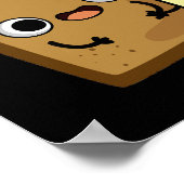 Je maakt me grappig, leesbutter pun Dark BG Poster (Hoek)