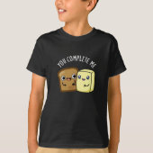Je maakt me grappig, leesbutter pun Dark BG T-shirt (Voorkant)