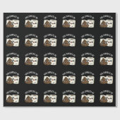 Je maakt me Grappig Pop Pun Dark BG Cadeaupapier (Vlak)