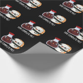 Je maakt me grappig Sushi Soy Sauce Pun Dark BG Cadeaupapier (Hoek)