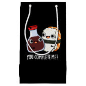 Je maakt me grappig Sushi Soy Sauce Pun Dark BG Klein Cadeauzakje (Voorkant)