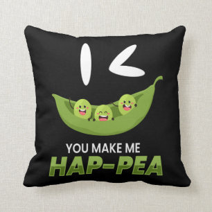 Je maakt me Hap-Pea Vegan Vegetables Kussen