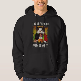 Je maakt me helemaal gek Kat Vintage enge kat Hoodie