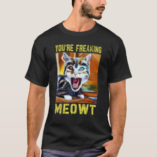 Je maakt me helemaal gek Katten grap Kat Miauw g T-shirt