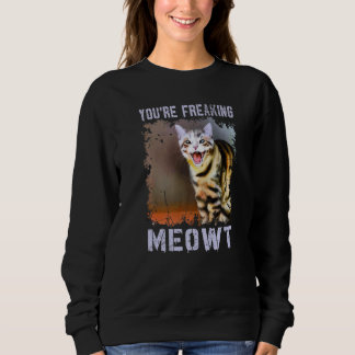 Je maakt me helemaal gek kattenmeme katten grap k trui