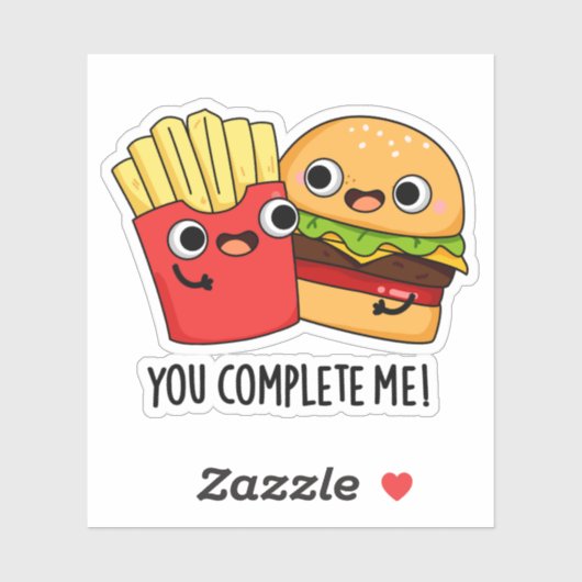 Je maakt me helemaal grappig. sticker (Vel)