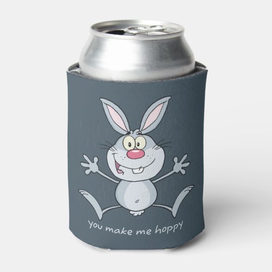 Je maakt me Hoppy Bunny Rabbit Blikjeskoeler (Blikje Voorkant)