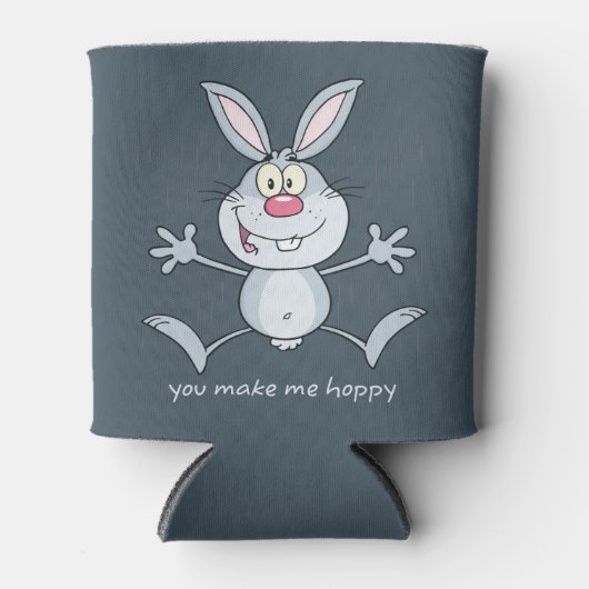 Je maakt me Hoppy Bunny Rabbit Blikjeskoeler (Voorkant)