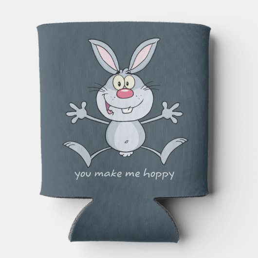 Je maakt me Hoppy Bunny Rabbit Blikjeskoeler (Achterkant)