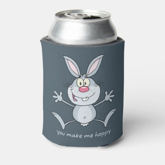 Je maakt me Hoppy Bunny Rabbit Blikjeskoeler (Blikje Achterkant)