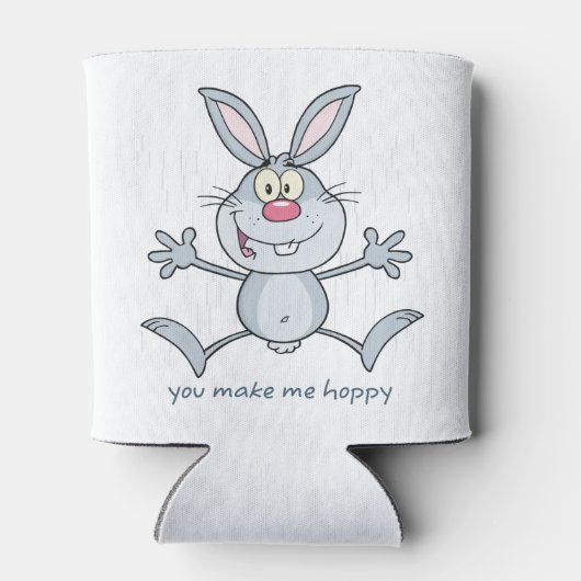 Je maakt me Hoppy Bunny Rabbit Blikjeskoeler (Achterkant)