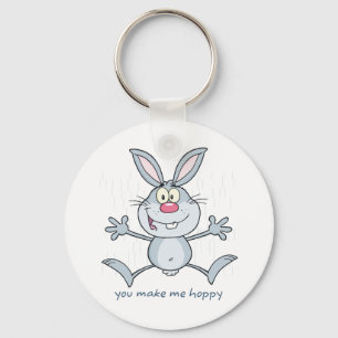 Je maakt me Hoppy Bunny Rabbit Sleutelhanger