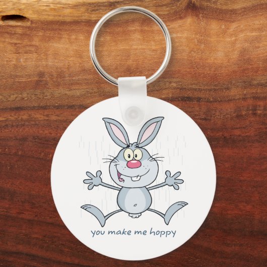 Je maakt me Hoppy Bunny Rabbit Sleutelhanger (Achterkant)