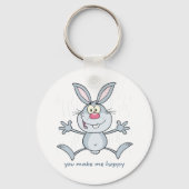 Je maakt me Hoppy Bunny Rabbit Sleutelhanger (Achterkant)
